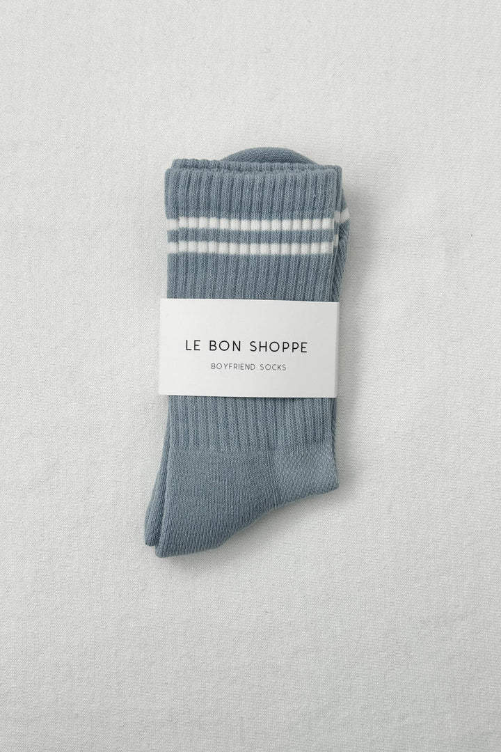 Boyfriend Socks: French Blue